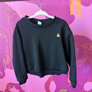 GAP Black Kids Sweater with Gold Bear Accent